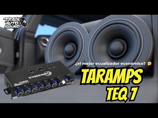 Vídeo relacionado con TARAMPS TEQ 7.4 Pro - Sistemas de audio para coche, ecualizador gráfico de 7 bandas, ecualizador de iluminación azul, capacidad avanzada, ajuste de canal de entrada, control de volumen principal