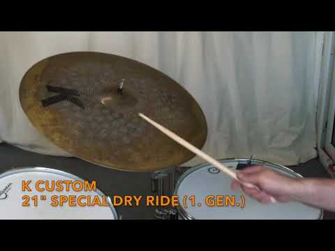 Zildjian K Ride Comparison 21" & 22"