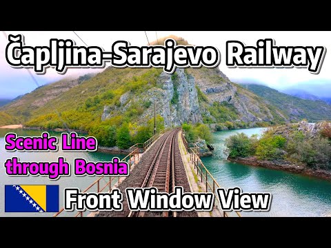 ⁴ᴷ⁶⁰ Driver's View of Bosnia’s Beautiful Mountain Railway | Čapljina to Sarajevo