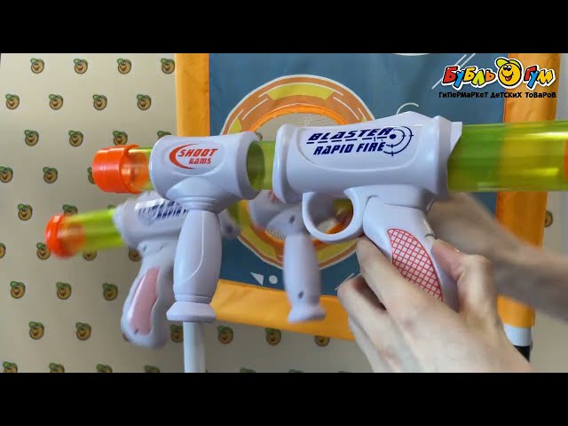 Набор игровой Lanson Toys Blast Popper 2 бластера с мишенью и мягкими шариками - видео
