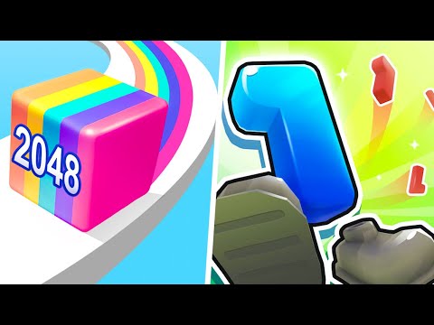 Jelly Run 2048 vs Crazy Number Run - Max Level Gameplay (Part 2 )