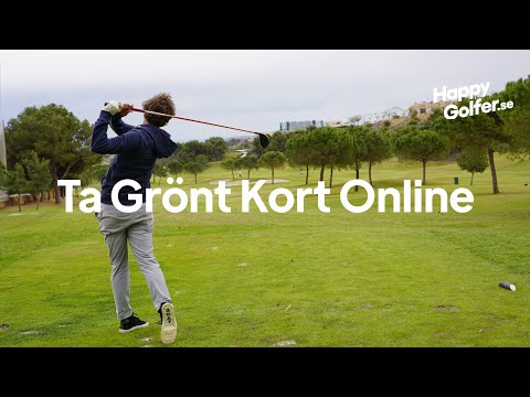 Ta grönt kort online med Happy golfer