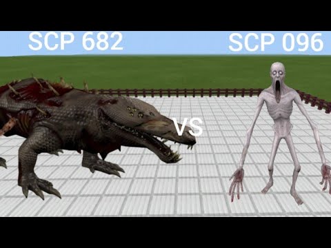 SCP 682 VS SCP 096 Minecraft