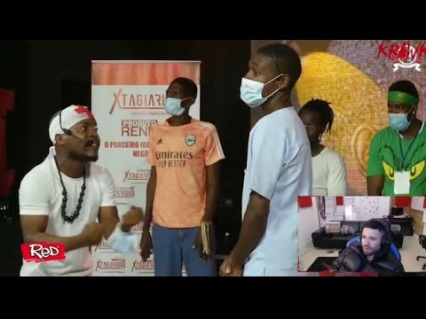 KRAWK reagindo ao MARINHO da "ANGOLA" RIMANDO!!! - LIVE DO KRAWK