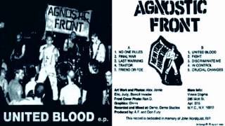 Agnostic Front - United Blood E.P 1983