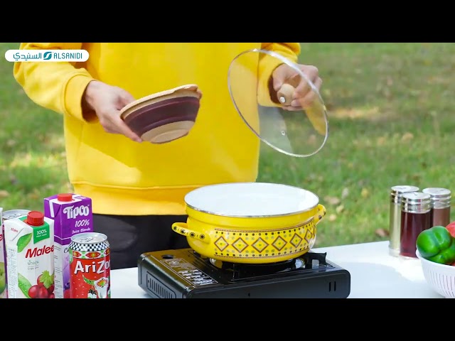 اناء قابل للطي سيلكون 16.5 سم - يوفر مساحة كبيرة، سهل التنظيف والتخزين، عملي للاستخدام اليومي،ضمان سنتان