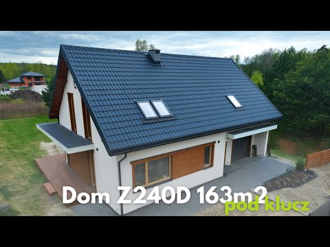 Dom 163m2 wykończony pod klucz - projekt domu Z240D