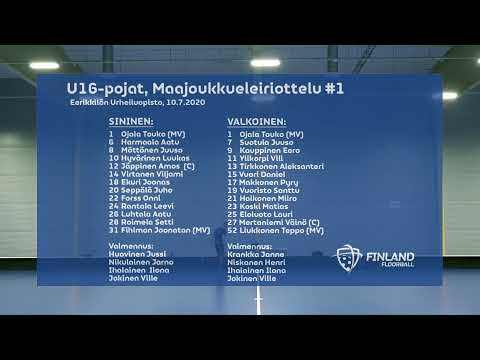 U16-pojat (2004) - maajoukkueleiriottelu #1: Sininen vs. Valkoinen