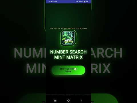 Number Search: Mint Matrix