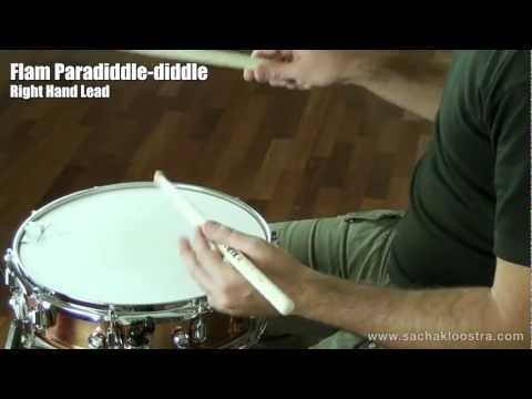 Flam Paradiddle-diddle Drum Rudiment On Snare & Drum Kit