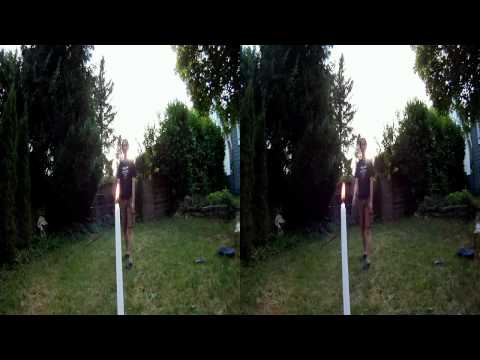 Blowing A Candle Out With A Bullwhip In 3D