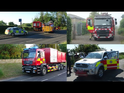 **EXTREMLEY RARE** High Volume Pumps **ON SCENE** & PRESTWICK WILDFIRE & Fire Engines Responding.