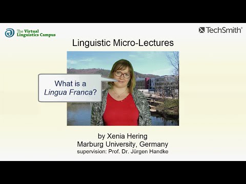 SOC_010 - Linguistic Micro-Lectures: Lingua Franca