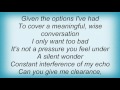 Rival Schools - My Echo Lyrics