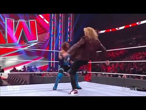 Ruthless Edge Destroys Aj Styles _ Raw Main Event Scene - ajstyles- edge- wweraw- wrestlemania38