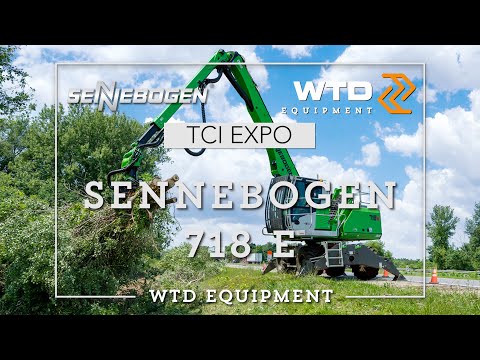 The Sennebogen 718E at the TCI Expo 2021 - WTD Equipment