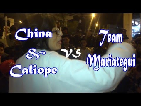 China & Caliope vs Team Mariategui - 1ra Liga Rapstyle Sjl 2vs1 (Fecha 08) 2017