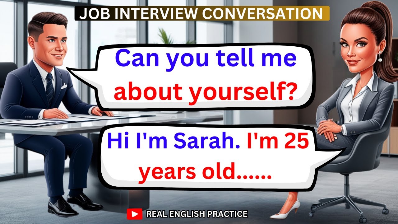 Tell Me About Yourself | Job Interview English Conversation Practice | Question and Answer ✅
