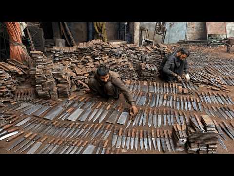 How Razor Sharp Meat Cleaver Knives Are Made | Amazing Factory Process