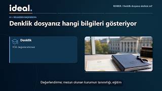 YÖK Denklik Dosyasında Belge Çevirisi | İdeal Tercüme