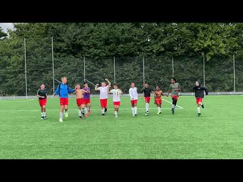 Värpinge P2010 tackar publiken efter matchen mot Lunds BK