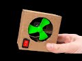 How To Make A Mini Table Fan Out Of Cardboard At Home