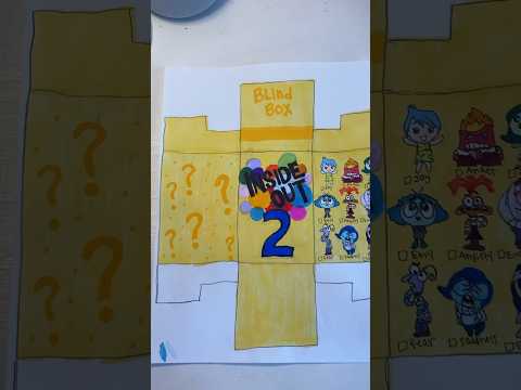 Making a DIY Inside Out blind box!!  📦🎨🩷🥰🤪#subscribe#paperart#diy#viral#fyp#cute🤩😍