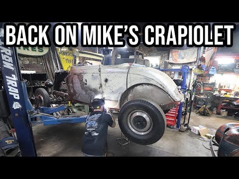 Fixing The HACKED UP B Pillar On Mike's 1934 Ford Cabriolet