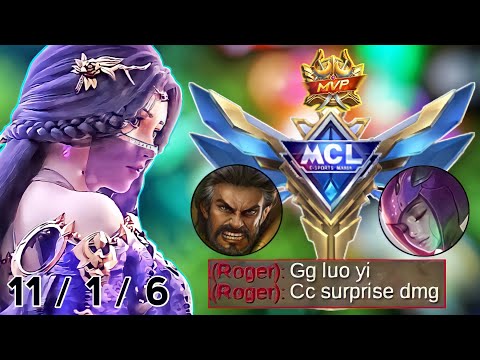 Luo Yi Gameplay Perfect Double Passive (SOLO FINAL MCL) Luo Yi Top 1 Global 2022 - Mobile Legends