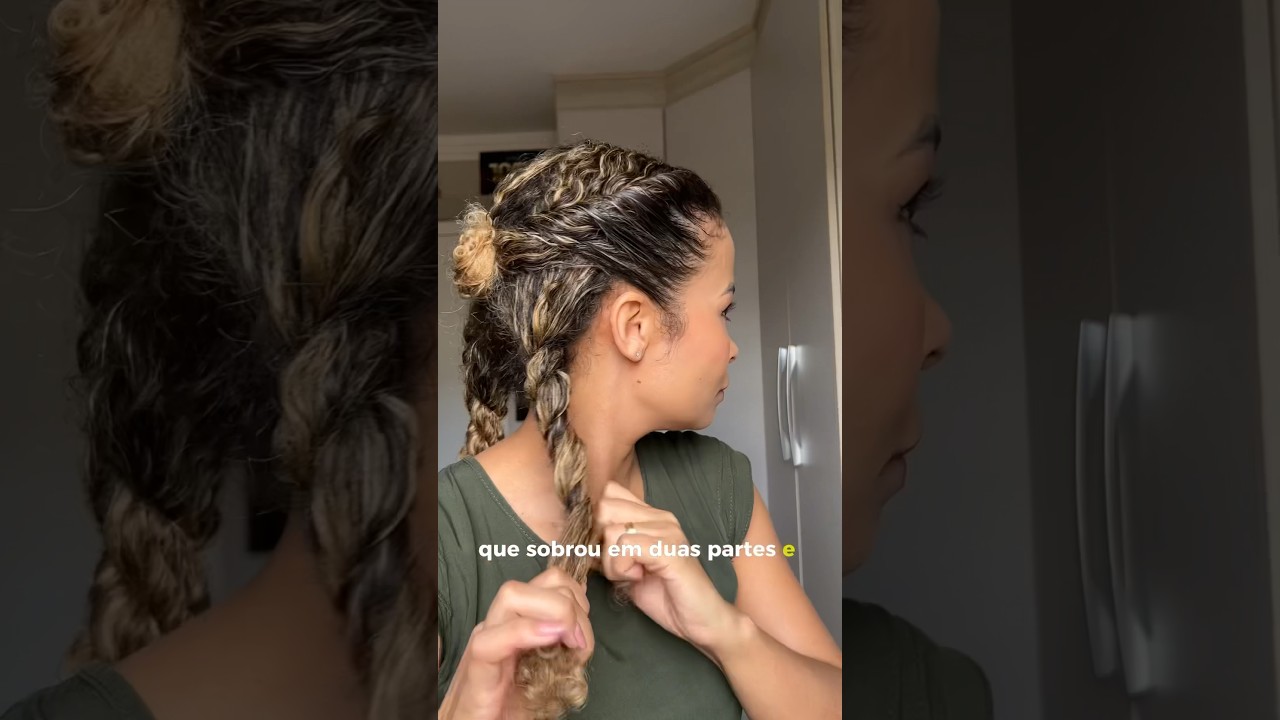 Penteado para day after #cabeloscacheados #oicacheada