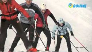 preview picture of video 'Cross-country skiing in Bohinj - Tek na smučeh v Bohinju'