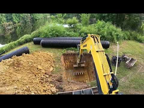 Installing A Large Catch Basin