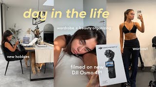 beauty influencer *day in the life* on new Osmo Pocket 4P!