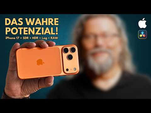 Log, SDR, HDR, RAW – Wie gut ist das iPhone 17 wirklich? (Color Grading DaVinci Resolve 20)