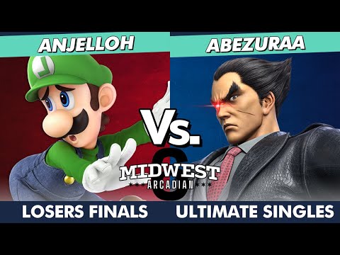 Midwest Arcadian 6 Losers Finals - ANJELLOH (Luigi) Vs. abezuraa (Kazuya) SSBU Ultimate Tournament