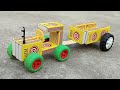 How To Make Matchbox Tractor Trolley At Home Diy Mini Tractor Trolley Science Project