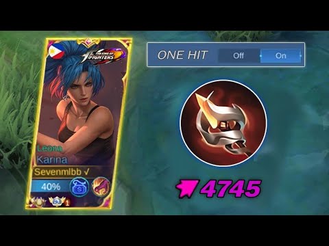 BEST BUILD KARINA 2023!! ONE HIT DELETE 🔥 IS HERE!! MOBILE LEGEND BANG BANG