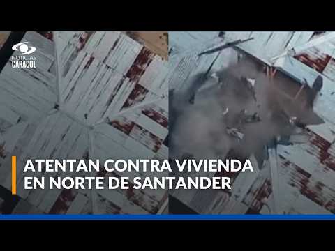 Impactante video de ojiva cayendo sobre vivienda campesina en Norte de Santander