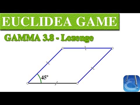 Euclidea 3.8 (Gamma 8) Lozenge | Online Courses | Math Games | Math Garden 🌟🌟🌟