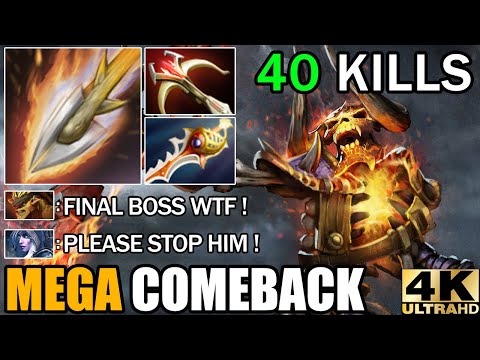Amazing Hard Game Battle Divine Rapier Clinkz 40 Kills Deleted All - Epic Mega Comeback 7.30 Dota 2