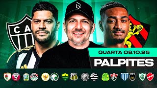 PALPITES DE FUTEBOL PARA O DIA 08 10 2025 (QUARTA-FEIRA) | Boleiros Tips
