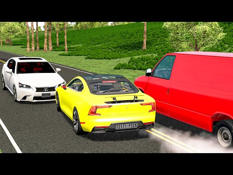 Car Overtaking Crashes Compilation #31 - BeamNG.Drive