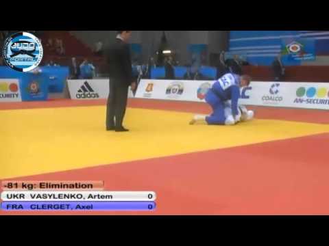 -81kg VASYLENKO (UKR)-CLERGET Axel (FRA) European Judo Championship Chelyabinsk 2012