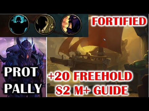 WOW DRAGONFLIGHT FORTIFIED +20 FREEHOLD (FH) SEASON 2 MYTHIC PLUS GUIDE PALADIN TANK POV