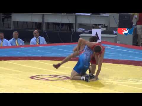 Jr World FS - Tsirtsis (USA) tech. fall Sadybaskov (KGZ), 66 kg