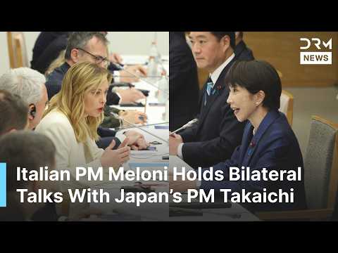 FULL MEETING: Italy’s Meloni Meets Japan PM Takaichi for High-Level Bilateral Talks | AC1B