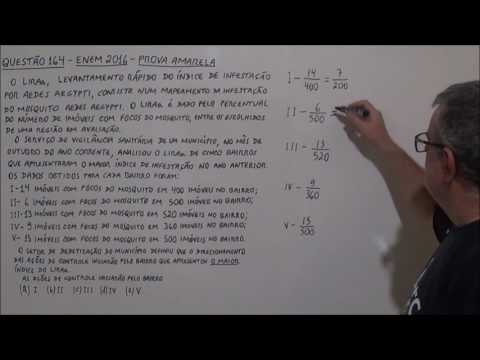 QUESTÃO 164 ENEM 2016 Razão