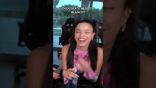 CHOCOLATE NEGRO O BLANCO? Emilia Mernes &amp; Coscu #shorts #emilia #coscu #clips