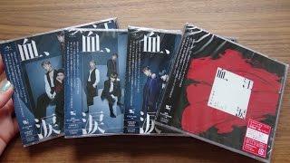 Unboxing BTS (Bangtan Boys) 防彈少年團 7th Japanese Single Blood Sweat & Tears [All 4 Editions]