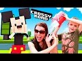 Disney CROSSY ROAD Game Kids Water Bucket Challenge Mickey Mouse Monsters Inc Toy Story Game